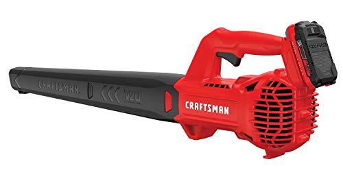 CRAFTSMAN 20V MAX Cordless Leaf Blower Kit with Battery & Charger Included (CMCBL710D1) Red