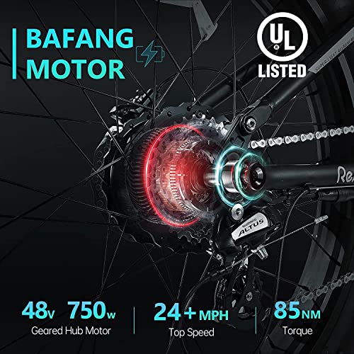 ReAspire Electric Bike for Adult 750W BAFANG Motor Ebike 24 MPH 40 Miles Range