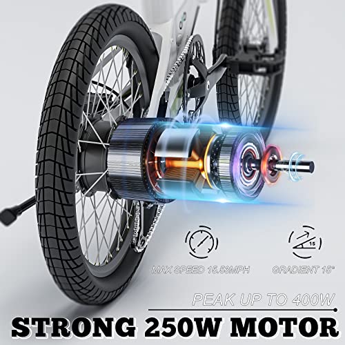 KORNORGE Electric Bike A9, 20" Ultra Light Foldable Electric Bike