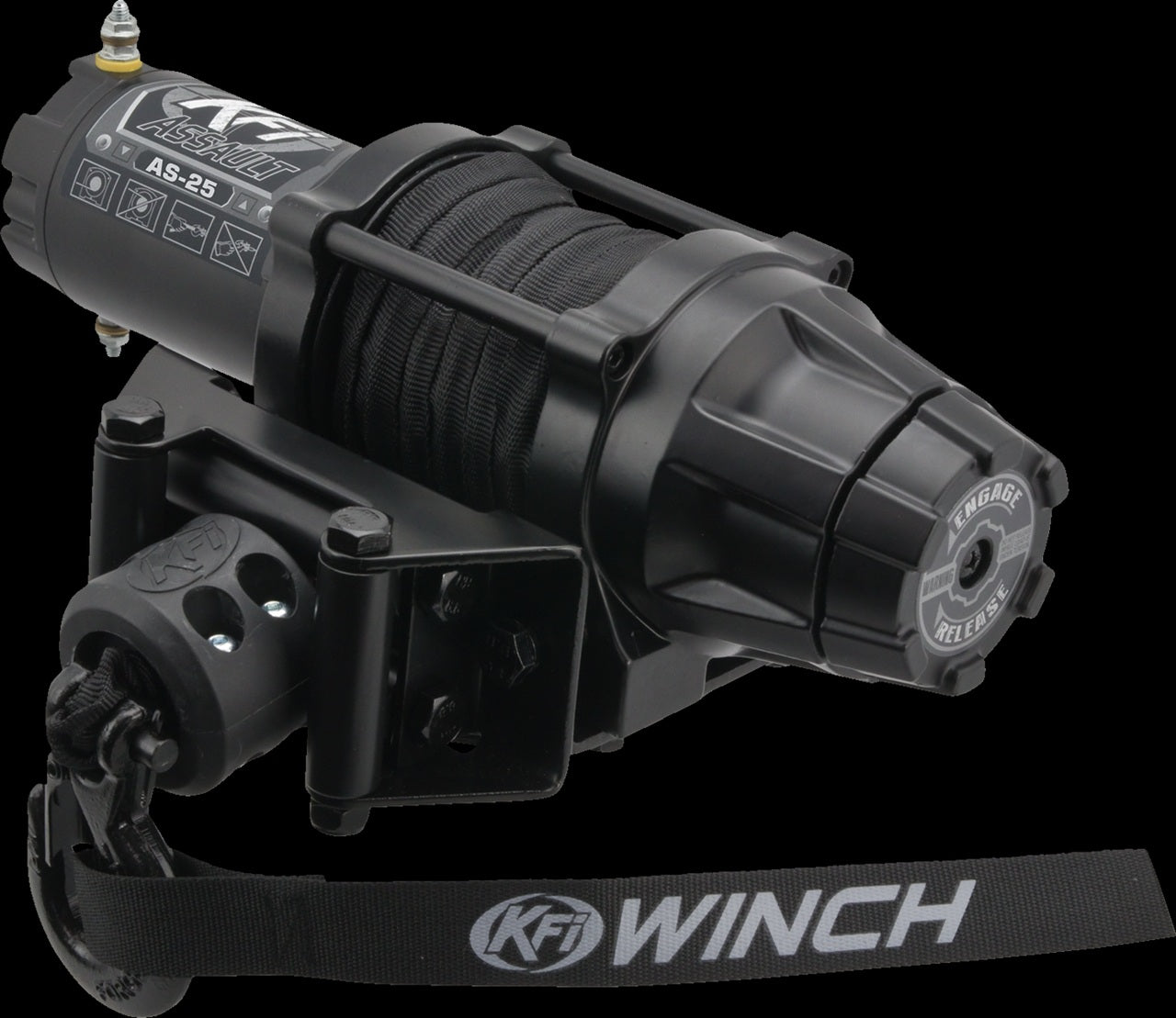 KFI Assault 2500 lb Synthetic Rope ATV/UTV Winch (AS-25)