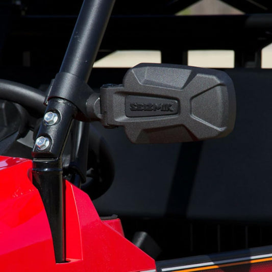 Seizmik Pursuit Side View Mirrors - UTV 1.75" Round Tube (Pair, Cast Aluminum) (18071)