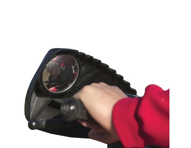 Kolpin black ATV handguards with round rearview mirror, part 97300