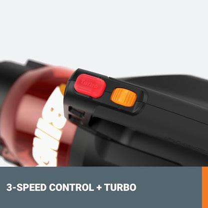 Worx 40V Turbine Leaf Blower Cordless with Battery and Charger, Brushless Motor Blowers for Lawn Care, Compact and Lightweight Cordless Leaf Blower WG584 – 2 Batteries & Charger Included