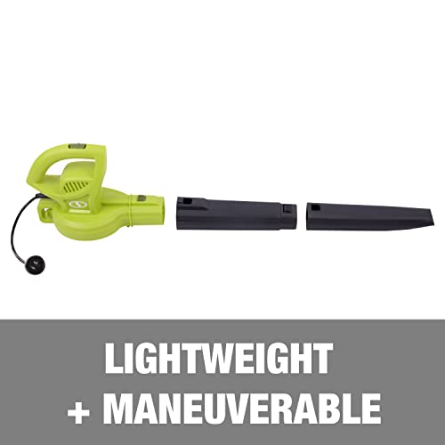 Sun Joe SBJ597E All Purpose Electric Blower, 155 MPH, 6 Amp, Green