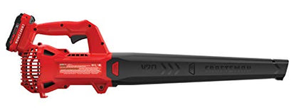 CRAFTSMAN 20V MAX Cordless Leaf Blower Kit with Battery & Charger Included (CMCBL710D1) Red