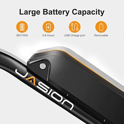 Jasion EB5 Electric Bike for Adults with 360Wh Removable Battery