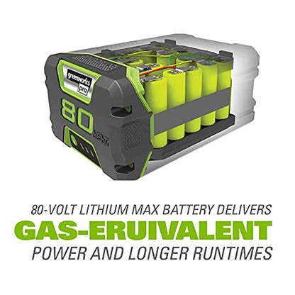 Greenworks 80V (180 MPH / 610 CFM / 75+ Compatible Tools) Cordless Brushless Backpack Blower, 2.5Ah Battery and Rapid Charger Included
