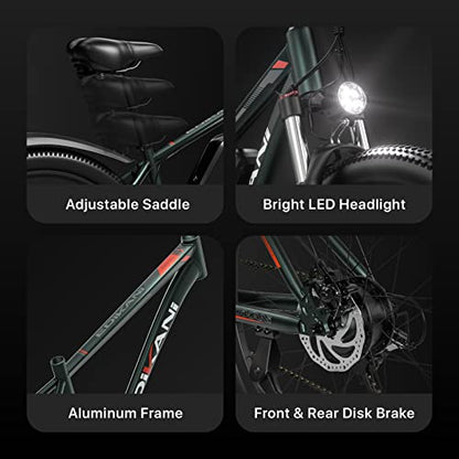 Electric Mountain Bike 29'' 750W 48V 15Ah Battery Removable E Bicycle