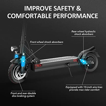 JOYOR Y7-S Electric Scooter for Adults, Max 31 MPH and 43.5-56 Miles Long-Range