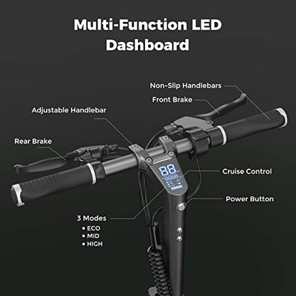 isinwheel X1 Electric Scooter, Max Power 800W, Up to 25 Miles Range