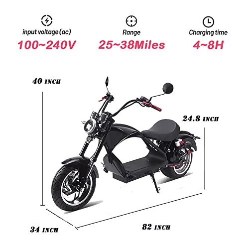 TOXOZERS 2500W Fat Tire Electric Scooter for Adults, Citycoco Chopper Electric Scooter with Seat
