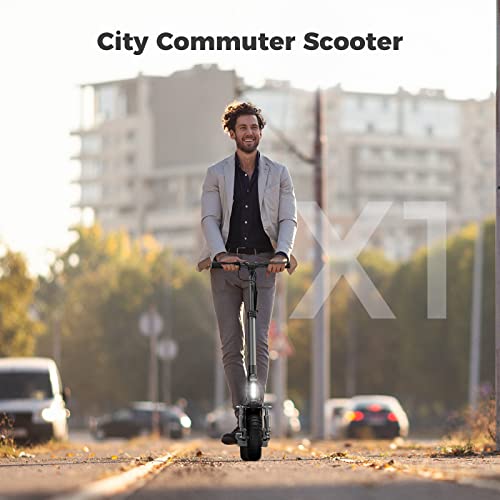 isinwheel X1 Electric Scooter, Max Power 800W, Up to 25 Miles Range