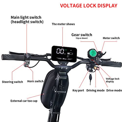 Electric Scooter Adults--7000W 50 MPH Dual Drive 30-40 Miles Range
