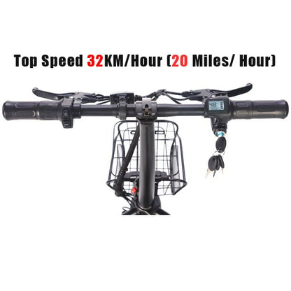 Soumye 48V 500W 13AH Folding Electric Scooters E-Scooter 10" Fat Tire Lithium-ion Battery