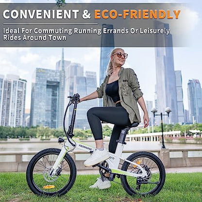 KORNORGE Electric Bike A9, 20" Ultra Light Foldable Electric Bike
