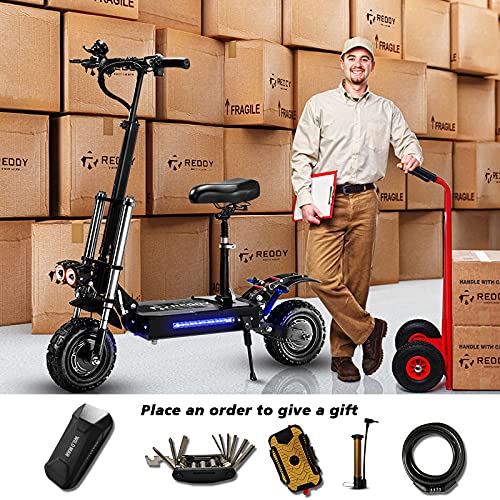 REDDYDY Electric Scooter, Max Speed 55MPH,Total Power 6000W