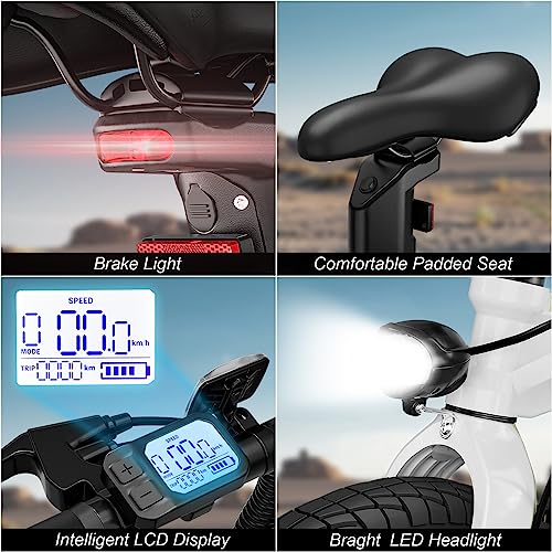 KORNORGE Electric Bike A9, 20" Ultra Light Foldable Electric Bike