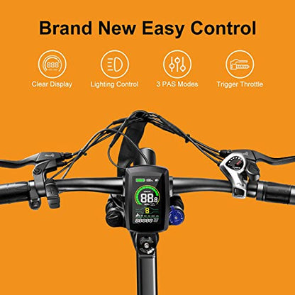 Jasion EB5 Electric Bike for Adults with 360Wh Removable Battery