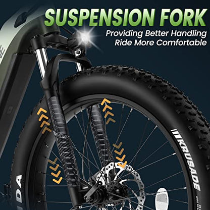 VELOWAVE Electric Bike for Adults 750W Bafang Motor,48V 20AH LG Cells Battery