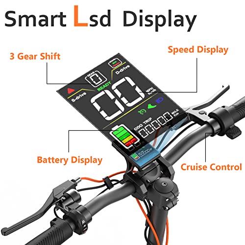 JOYOR S5 Electric Scooters, 31 MPH & 34 Miles,800W Scooter for Adults 330 Lbs