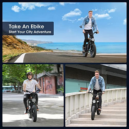 UDON VOLTSTEED Electric Mountain Dirt Bike for Adults with 20" x4.0 Fat Tire