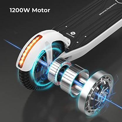 isinwheel X3Pro Electric Scooter, 1200W Motor E-Scooter,12" Fat Tires