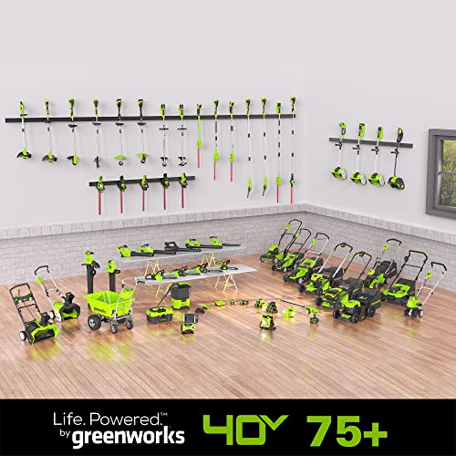 Greenworks 40V (185 MPH / 340 CFM / 75+ Compatible Tools) Cordless Brushless Leaf Blower / Vacuum, Tool Only