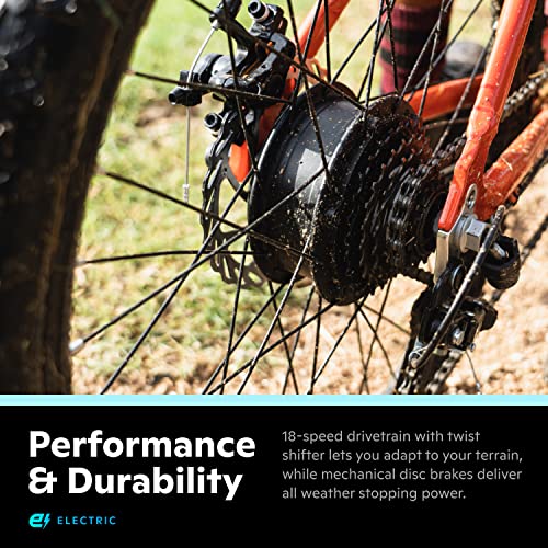 Schwinn Healy Ridge Adult Electric Mountain Bike, 18-Speed Drivetrain