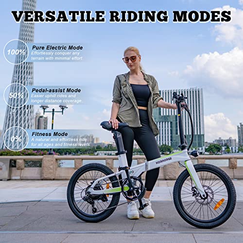 KORNORGE Electric Bike A9, 20" Ultra Light Foldable Electric Bike