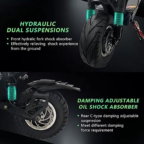 ZonDoo RoadHitter Electric Scooter Adults,Up to 70MPH 75 Miles Range