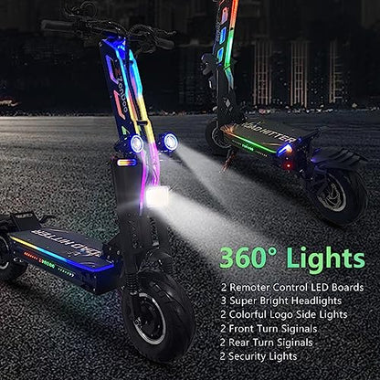 ZonDoo RoadHitter Electric Scooter Adults,Up to 70MPH 75 Miles Range