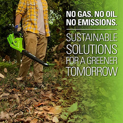 Greenworks 40V (150 MPH / 130 CFM / 75+ Compatible Tools) Cordless Leaf Blower, Tool Only
