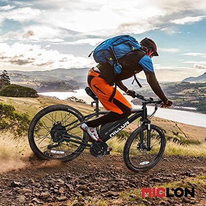 MICLON Electric Bike, Electric Bike for Adults 26'' E-Bikes 350W BAFANG Motor