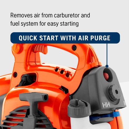 Husqvarna 125B, 28cc 2-Cycle Gas 425 CFM 170 MPH Handheld Leaf Blower
