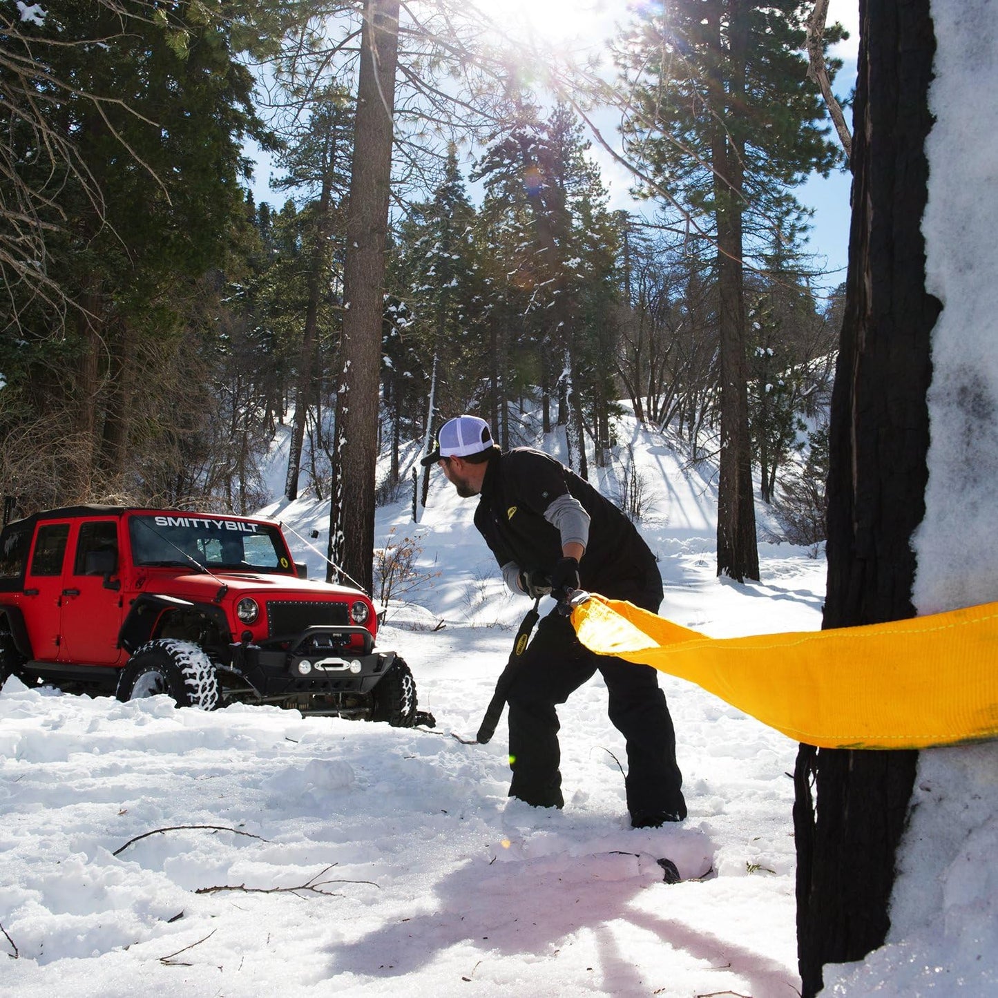 Smittybilt CC330 Recovery Tow Strap - 3" x 30' (30,000 lb)
